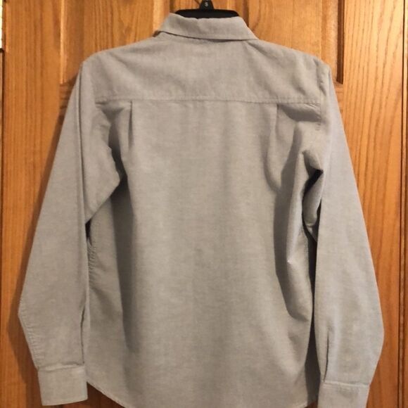 Velocity J Leinenkugel Gray Long Sleeve Button Down Casual Shirt Men’s Size M - Picture 6 of 12